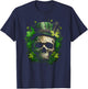 Irish Dark Luck St Patricks Day Skull T-Shirt - T-Shirt | Navy