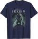 Ripple Junction x Elder Scrolls Dragonborn In Silhouette , Black, S T-Shirt - T-Shirt | Navy