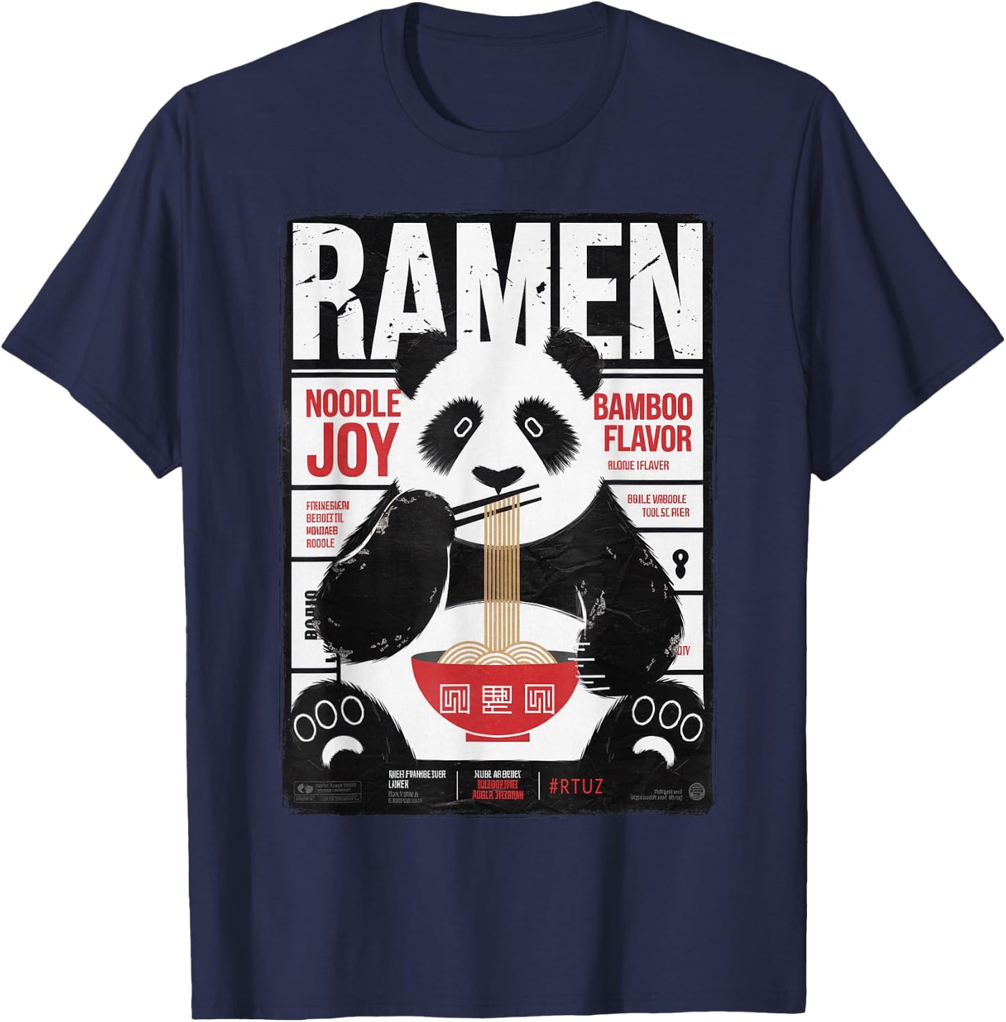 Modern Hip Hop Y2K Vintage Graffiti Edgy Urban Streetwear , black T-Shirt - T-Shirt | Navy