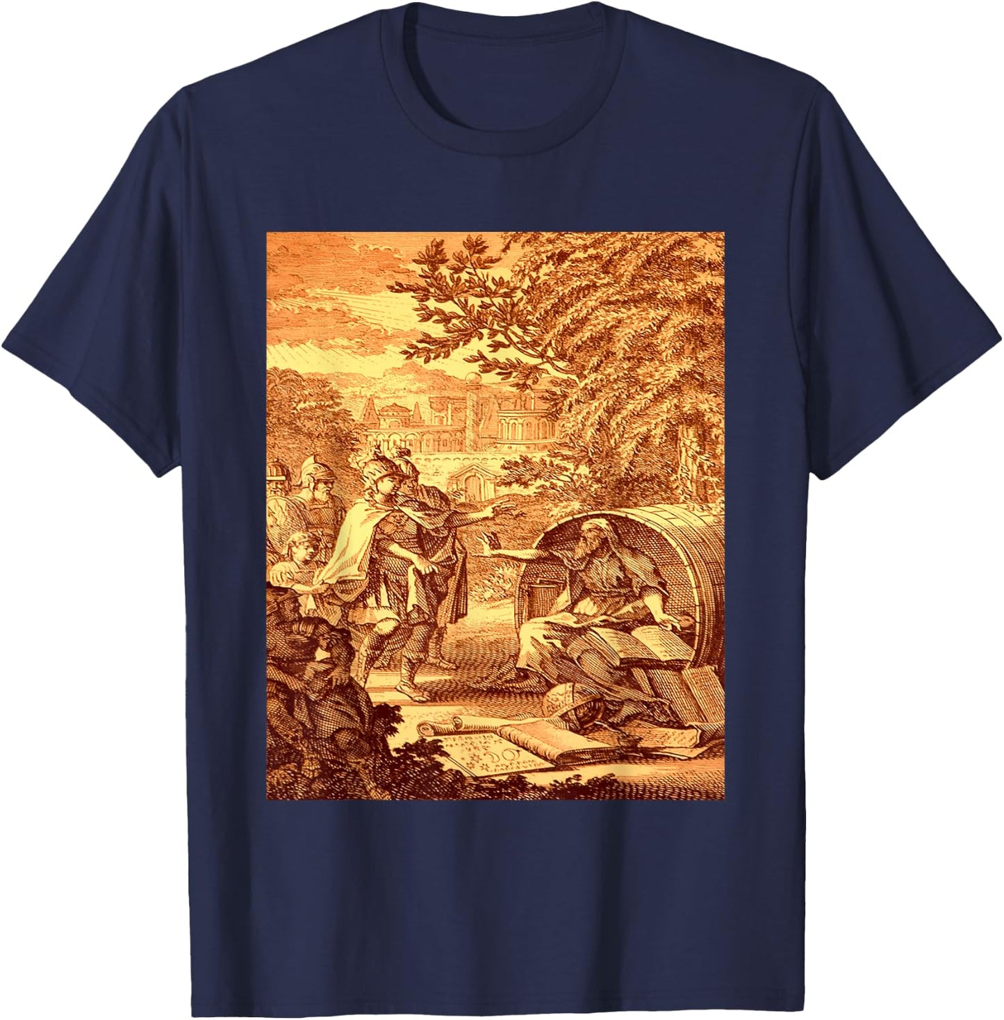 Identity Inventory Greek Theme , Women's, Black, Small, Short Sleeve, Classic Fit, Collarless, , Polyester 100% T-Shirt - T-Shirt | Navy