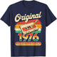 50. Geburtstag Mann Frau 50 Jahre Deko 1976 Geschenk Lustig T-Shirt - T-Shirt | Navy