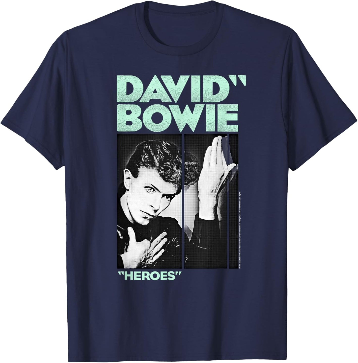 David Bowie - Festive Heroes T-Shirt - T-Shirt | Navy