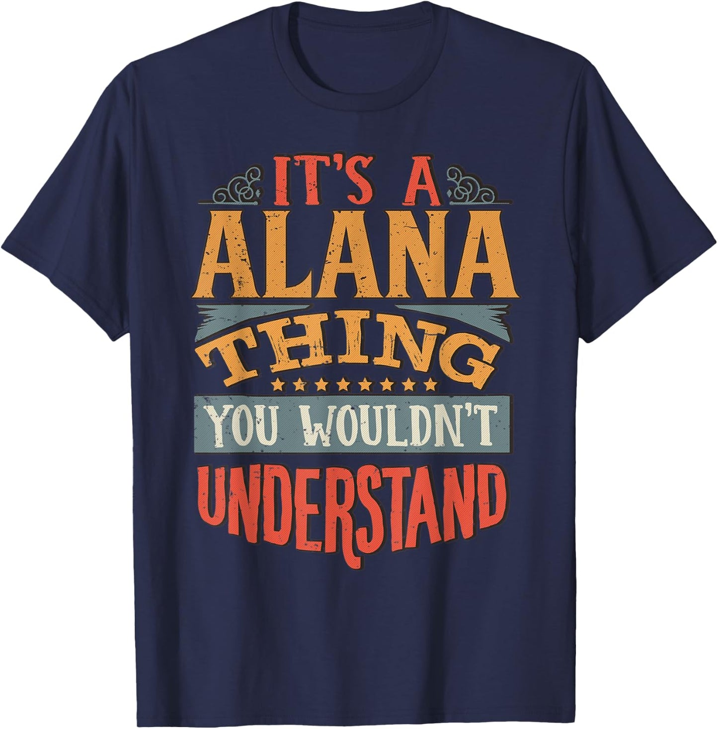 Alana Name T-Shirt - T-Shirt | Navy