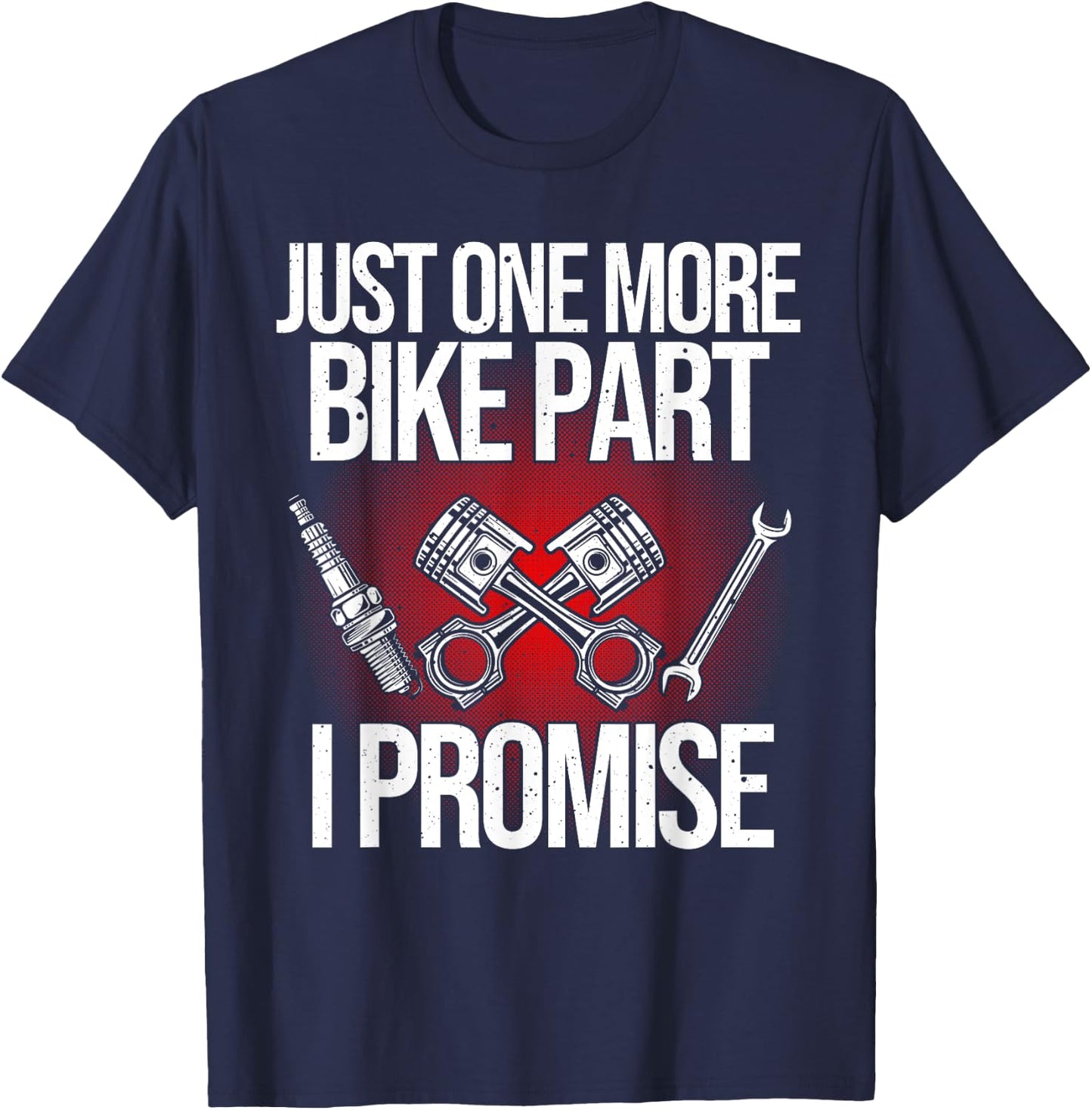Funny Motorcycle Mechanic Gift Motorbike Repairman Men T-Shirt - T-Shirt | Navy