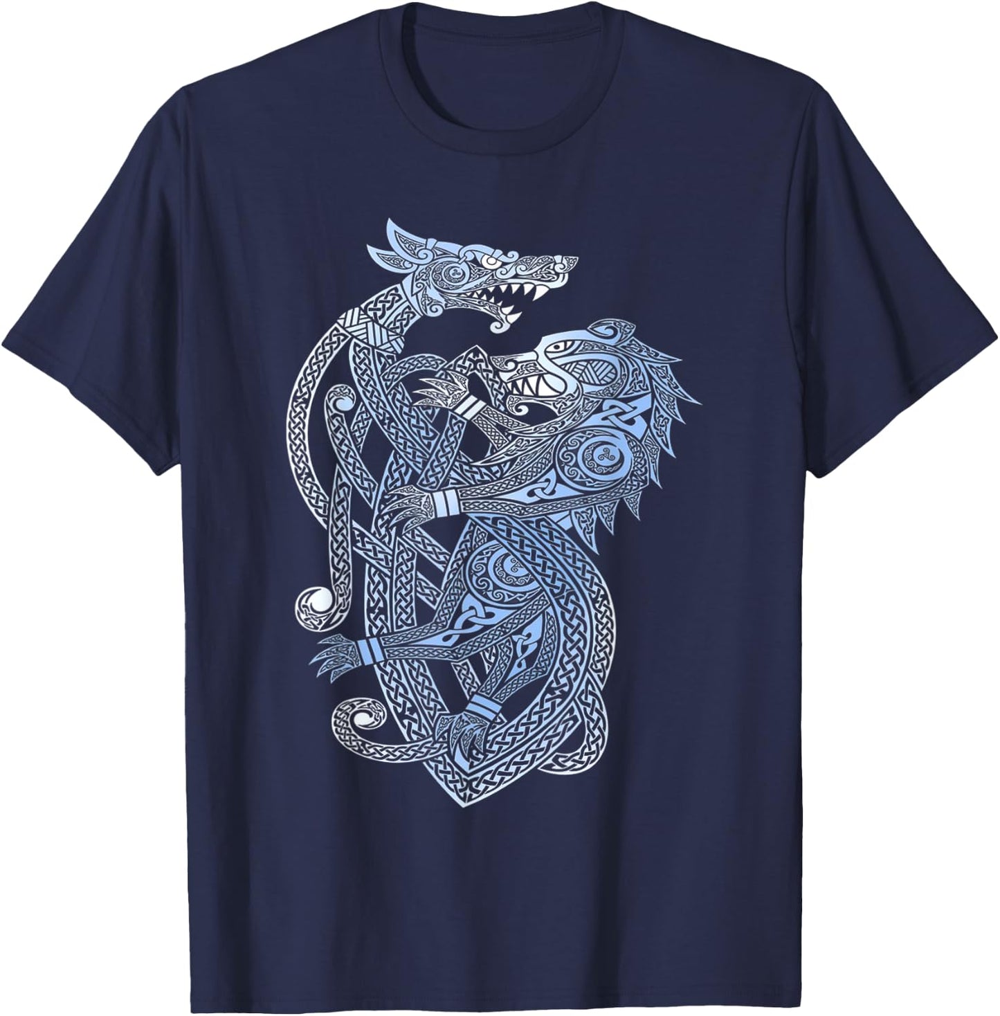Dragon Bear Viking Valhalla North Myths T-Shirt - T-Shirt | Navy
