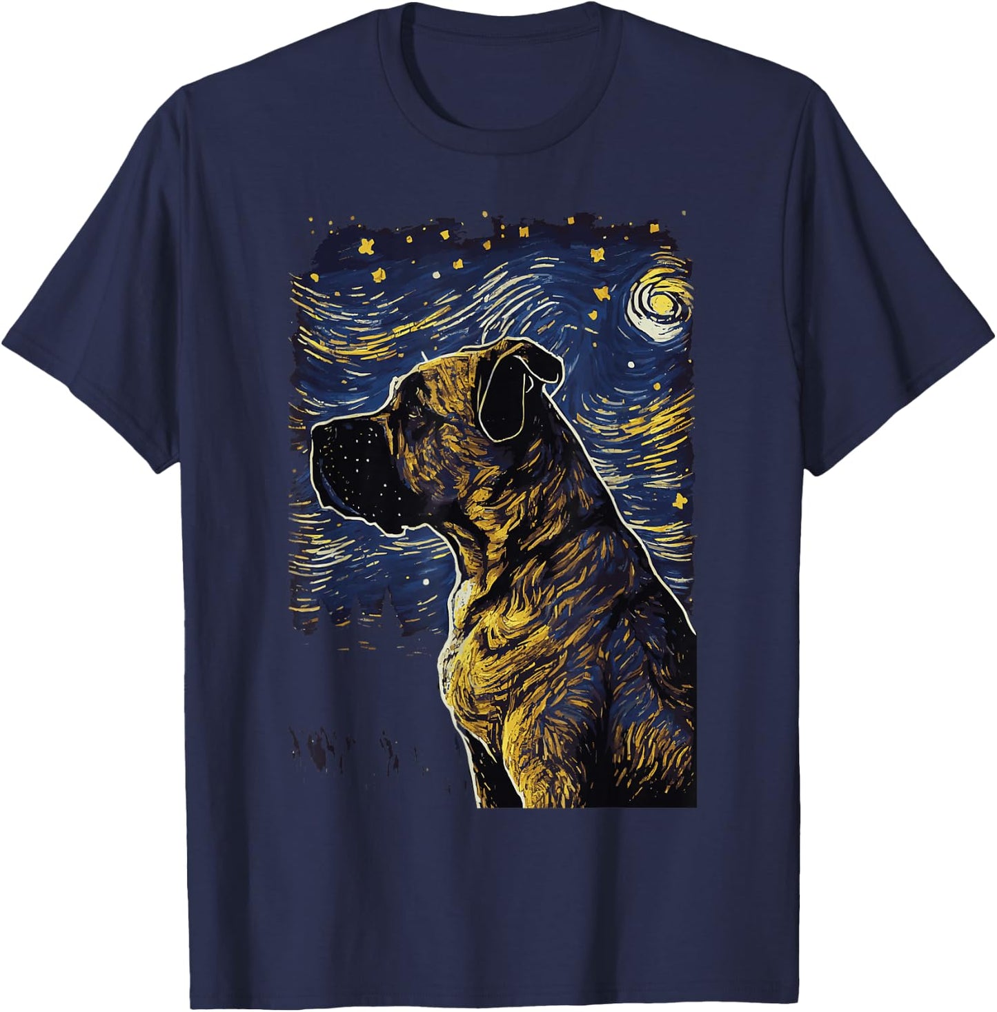 Presa Canario Starry Night Cane Corso Dogo Canario T-Shirt - T-Shirt | Navy