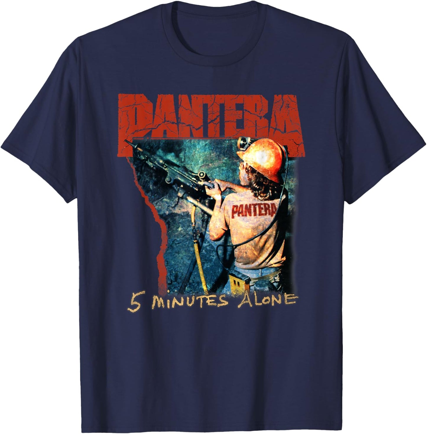 Pantera Offizielles 5 Minuten allein T-Shirt - T-Shirt | Navy