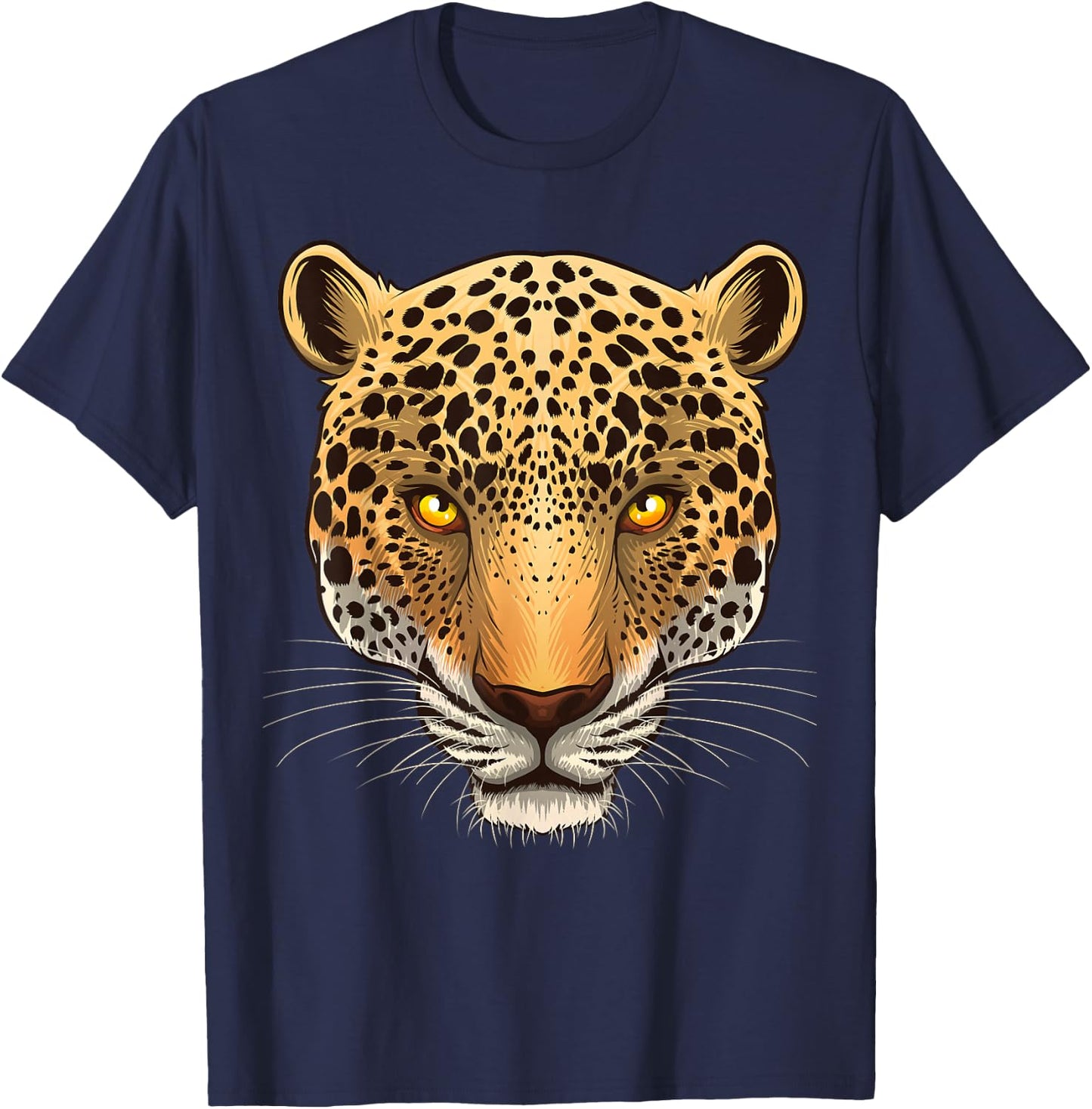 Funny Jaguar Art Women Kids Cat Animal Jaguar Lover T-Shirt - T-Shirt | Navy