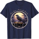 Fantasy Poe Raven: Midnight Rustless T-Shirt - T-Shirt | Navy