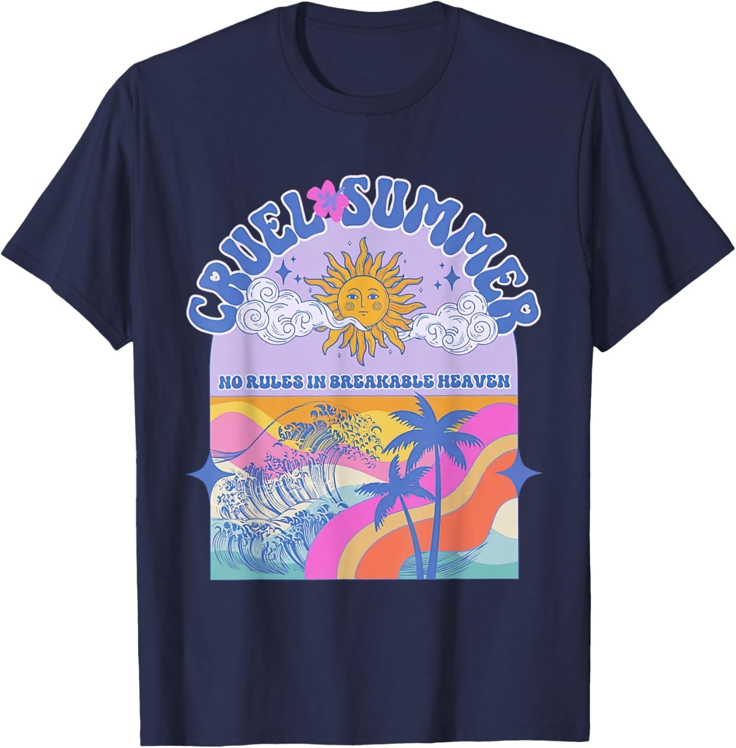 Retro Cruel Summer No Rules In Breakable Heaven T-Shirt - T-Shirt | Navy
