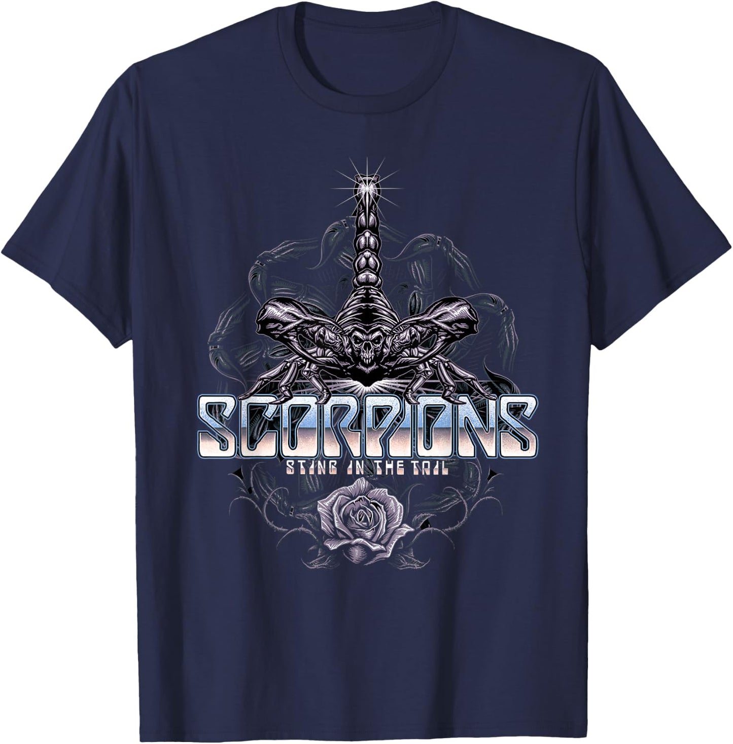 Official Scorpion Standing in the Tail , black T-Shirt - T-Shirt | Navy