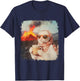 Meme I'm Just A Chill Cat Cool Cat With Coffee By Volcano T-Shirt - T-Shirt | Navy