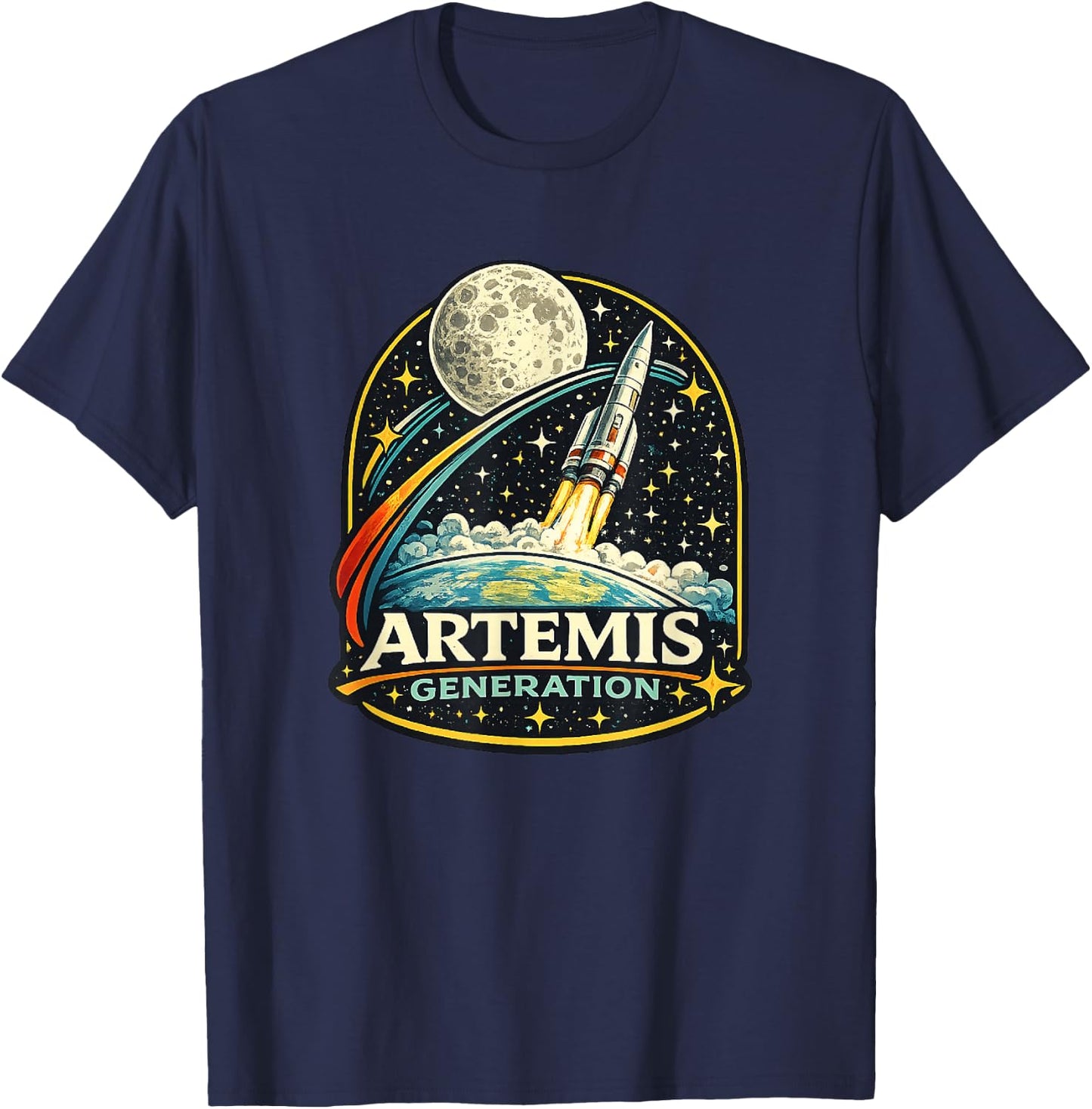 Startraum für Mondraketen der Artemis Generation T-Shirt - T-Shirt | Navy