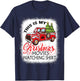 This Is My Christmas Movies Watching Shirt Bleached Xmas T-Shirt - T-Shirt | Navy