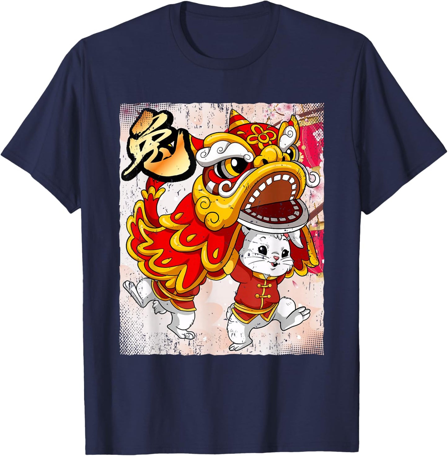 Year Of The Rabbit Chinese Lunar New Year T-Shirt - T-Shirt | Navy