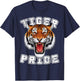 Tiger Pride Raor Retro Tiger School Sports Team T-Shirt - T-Shirt | Navy