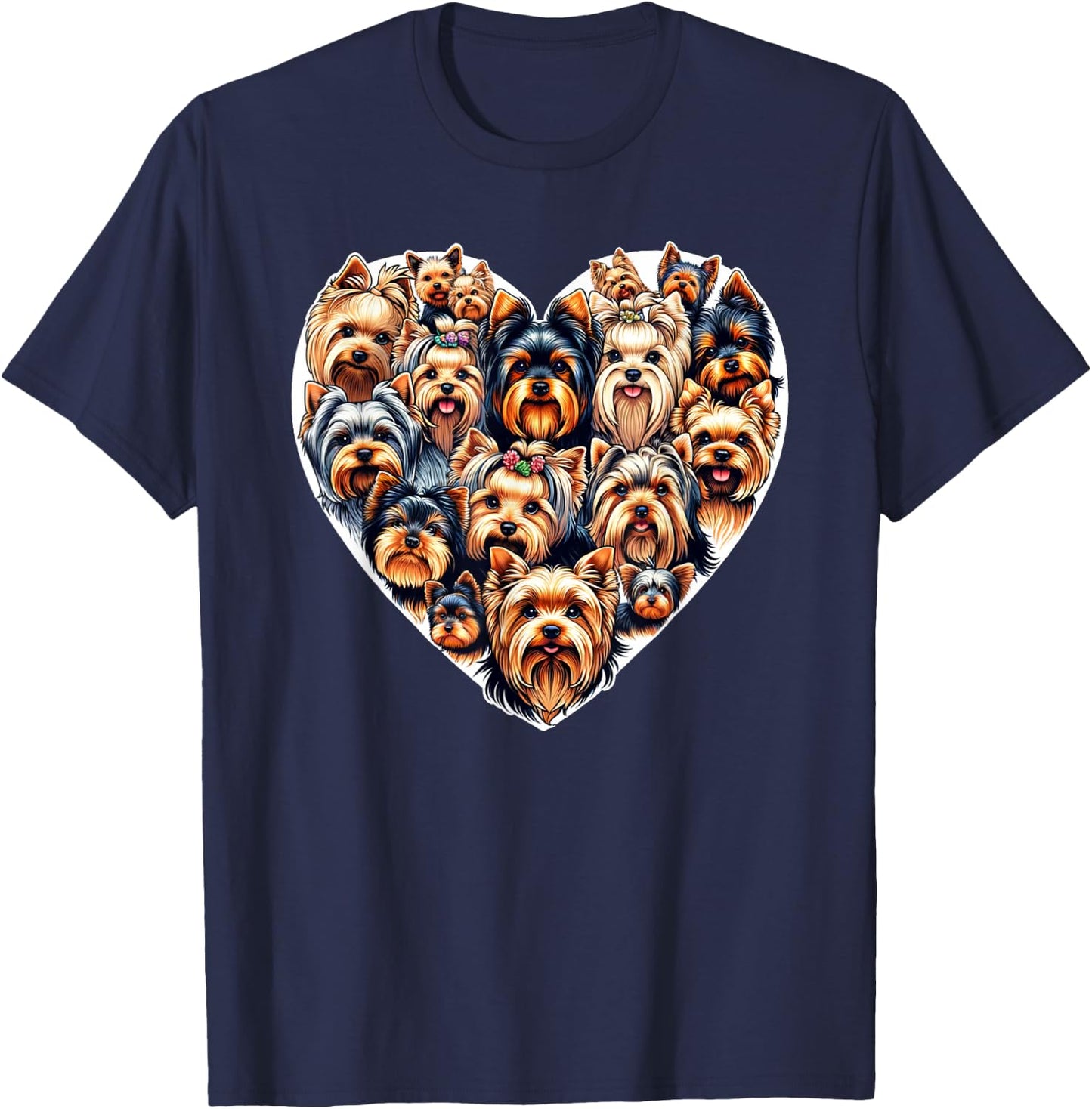 Yorkshire Terrier Dog Yorkie T-Shirt - T-Shirt | Navy