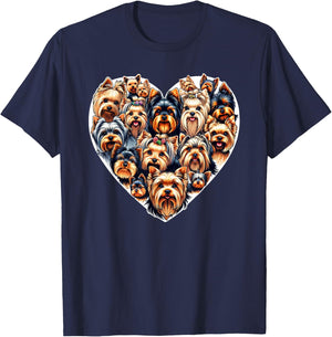 Yorkshire Terrier Dog Yorkie T-Shirt - T-Shirt | Navy