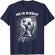 He Is Risen Rizzin' Easter Jesus Christian Faith Basketball T-Shirt - T-Shirt | Navy