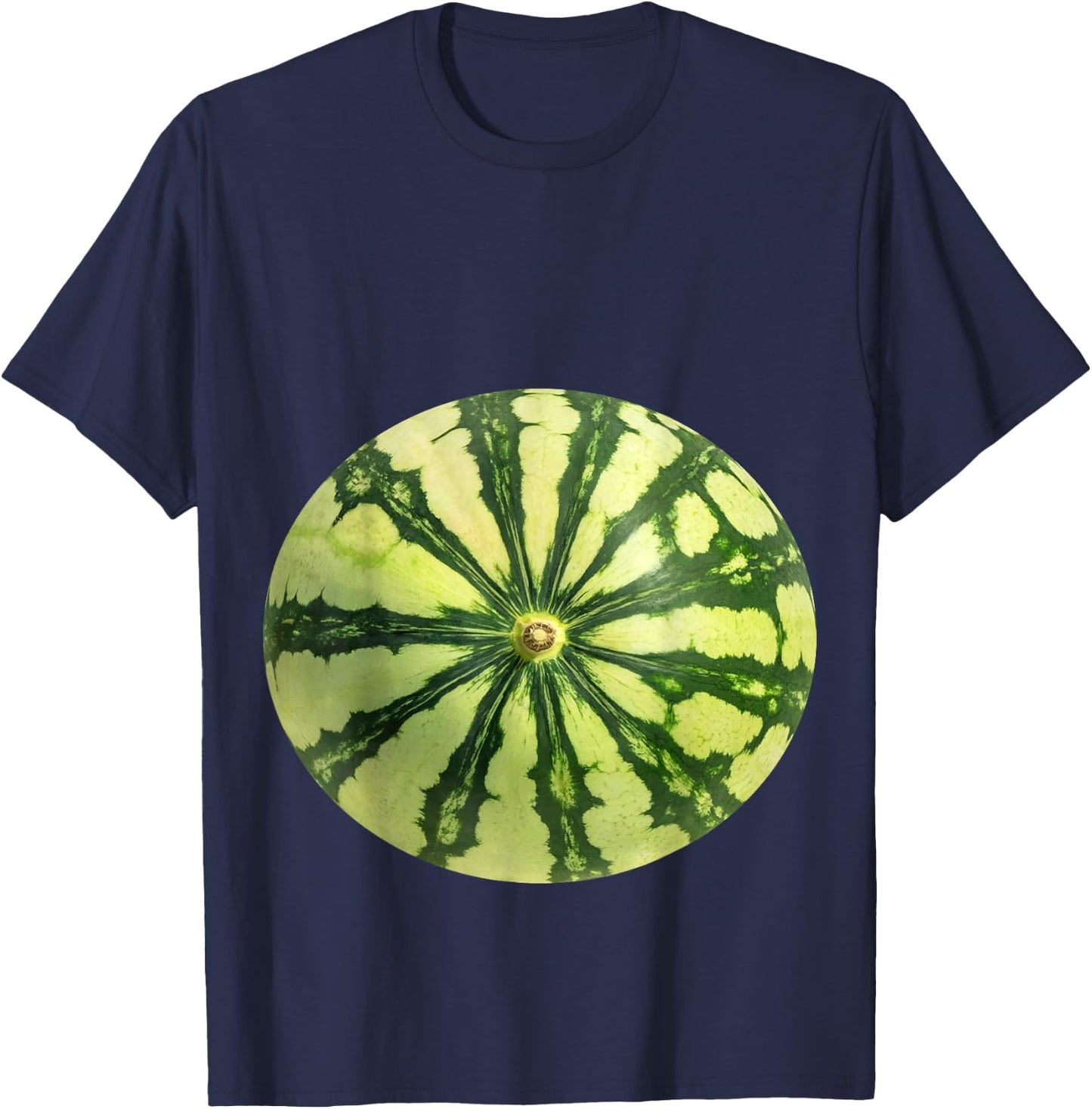 Funny Big Belly Watermelon T-Shirt - T-Shirt | Navy