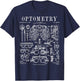 Optometrist Optometry Eye Doctor Tools Vintage Patent Print T-Shirt - T-Shirt | Navy