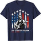 Abraham Lincoln Playing Guitar 4th July 250th Anniversary T-Shirt - T-Shirt | Navy