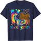 K Is For Kindergarten Teacher Leopard Back To School T-Shirt - T-Shirt | Navy