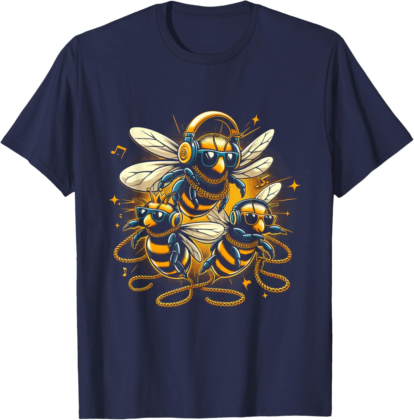 Cool Bees Hip Hop Rap Old School Men Women Kids T-Shirt - T-Shirt | Navy