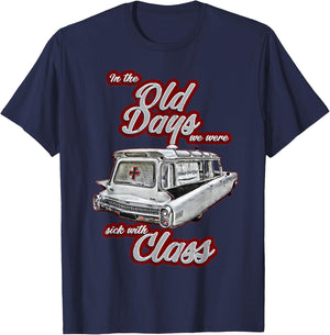 Miller,Meteor,Hotrod,Classic Ambulance car,Hearse1950s,1960s T-Shirt - T-Shirt | Navy