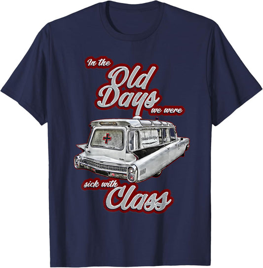 Miller,Meteor,Hotrod,Classic Ambulance car,Hearse1950s,1960s T-Shirt - T-Shirt | Navy