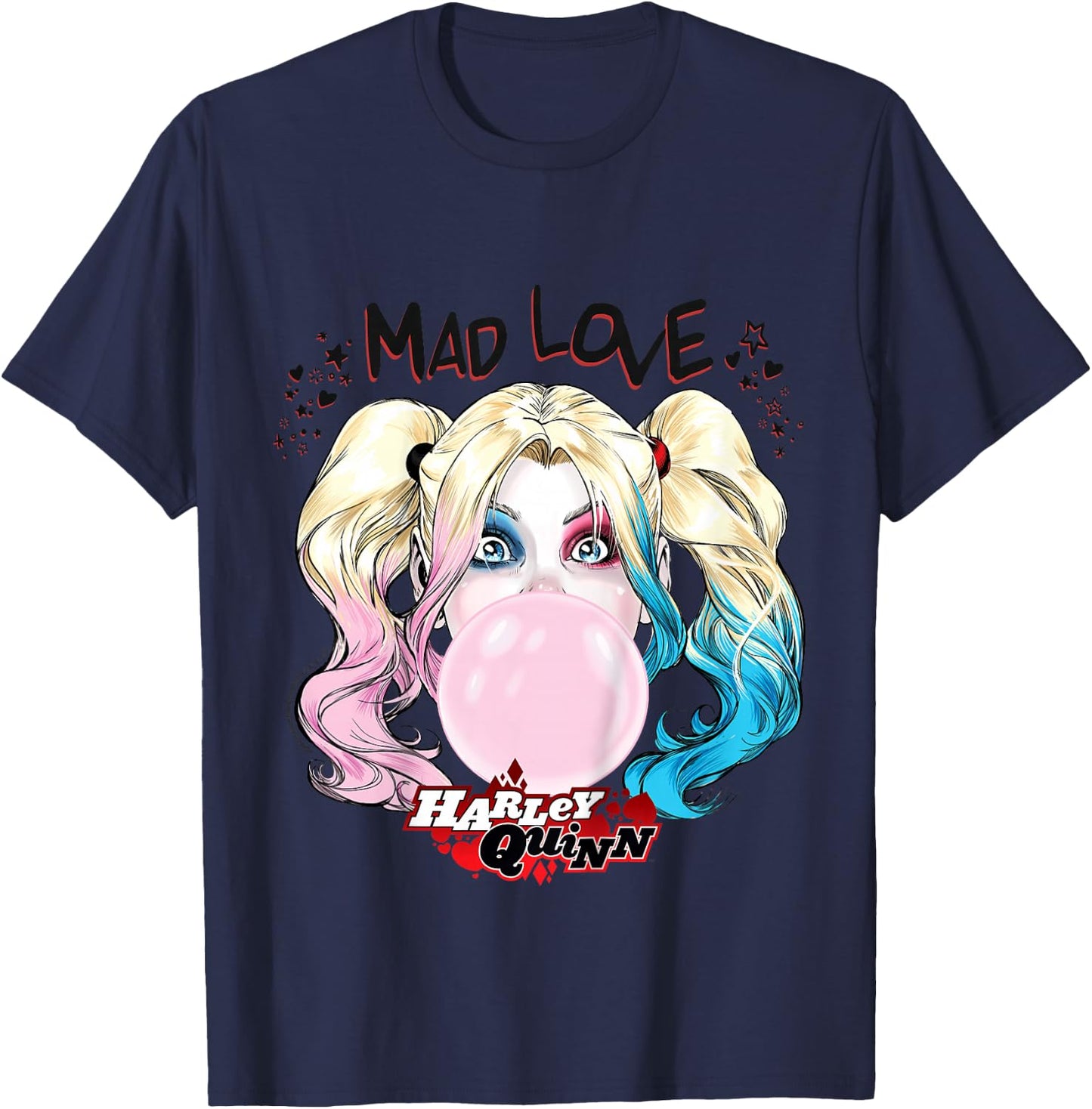 Kids Batman Harley Quinn Bubblegum Mad Love , white, 2 T-Shirt - T-Shirt | Navy