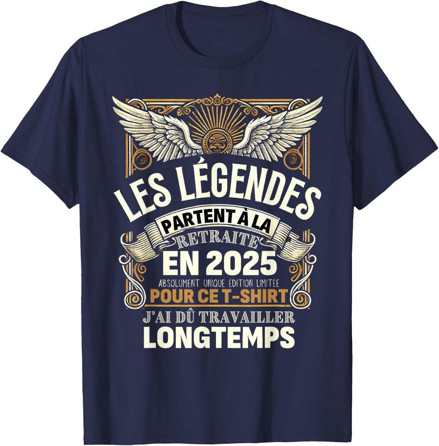Retirement 2025 Man Retired 2025 T-Shirt - T-Shirt | Navy