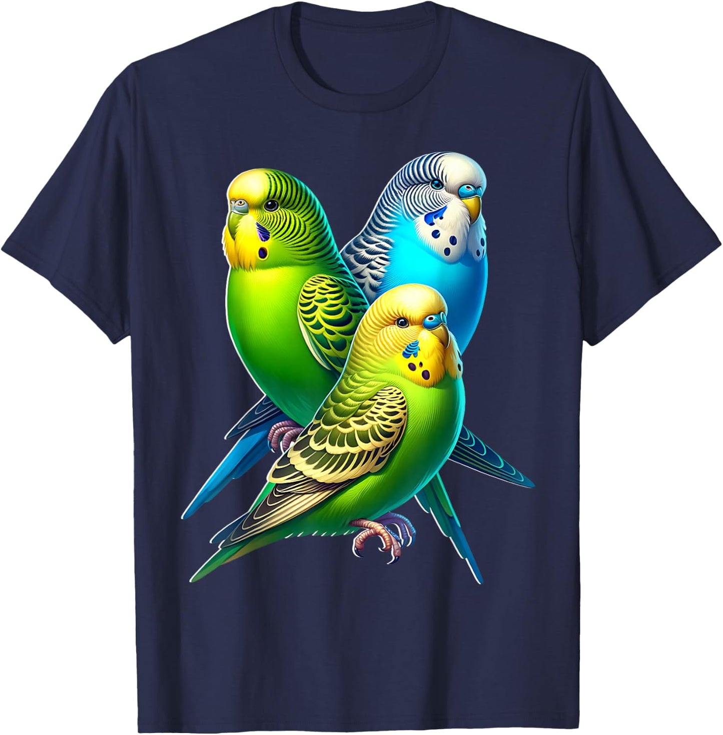 Funny Sayings Budgie , black T-Shirt - T-Shirt | Navy