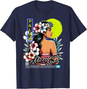 Republic of Palau, Palauan Islander T-Shirt - T-Shirt | Navy