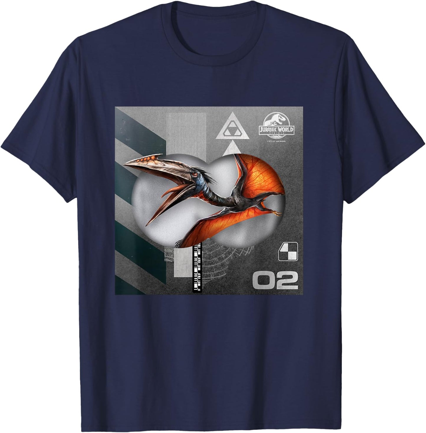 Jurassic World Rebirth Quetzalcoatlus in Flight T-Shirt - T-Shirt | Navy