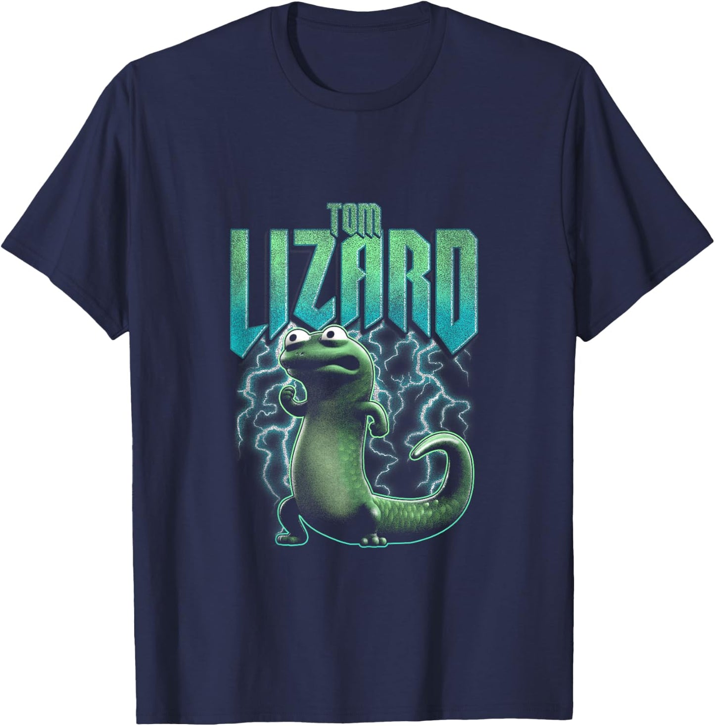 Disney Pixar Hoppers Tom Lizard Cool Distressed Poster T-Shirt - T-Shirt | Navy