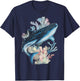 Whale Ocean Nature Marine Animal Beachy Sea Life Whale Ocean T-Shirt - T-Shirt | Navy