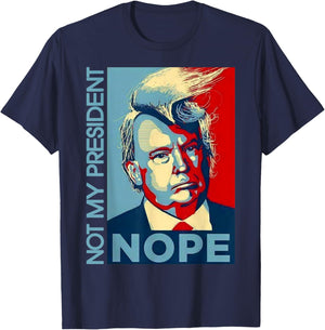 Not My President Trump Shirt T-Shirt - T-Shirt | Navy