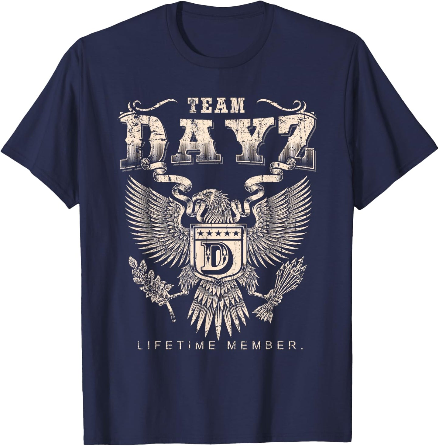 Lifetime member of the Dayz team - Name Dayz , Black, S T-Shirt - T-Shirt | Navy