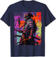 Hip Hop Y2K Vintage Hipster Edgy Urban Streetwear Samurai T-Shirt - T-Shirt | Navy