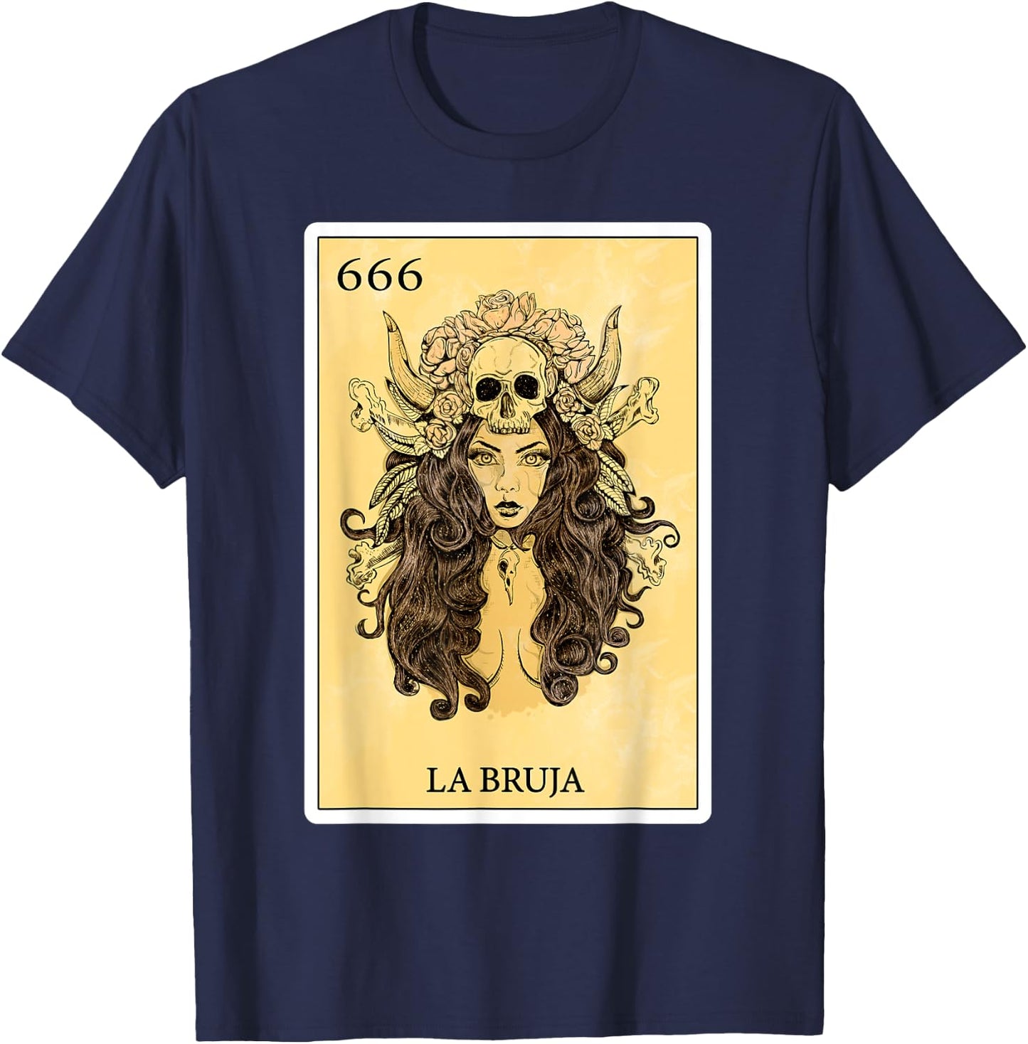 Funny Spanish-Mexican Bingo Gifts for Girls - La Bruja T-Shirt - T-Shirt | Navy