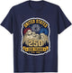 Mount Rushmore 250 Years USA Fourth of July 1776 2026 T-Shirt - T-Shirt | Navy