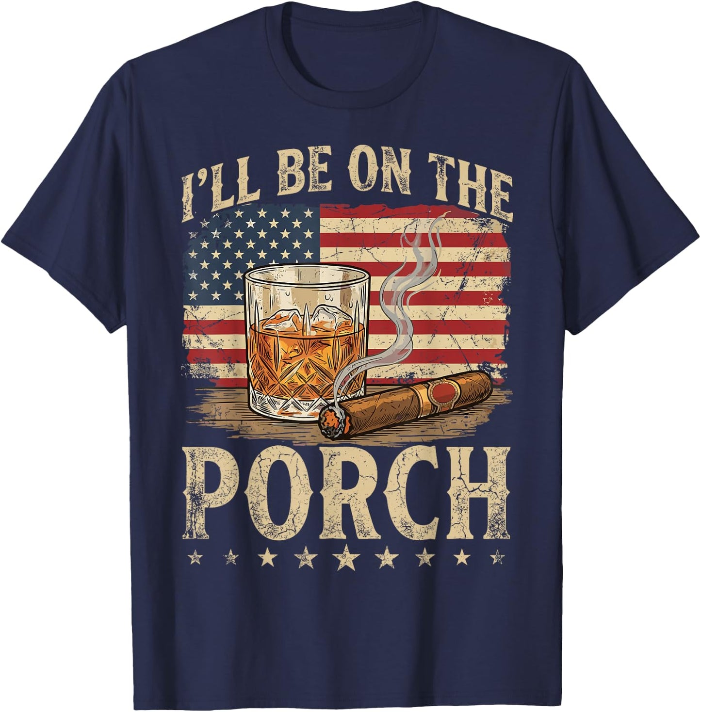 I'll Be On The Porch T-Shirt - T-Shirt | Navy