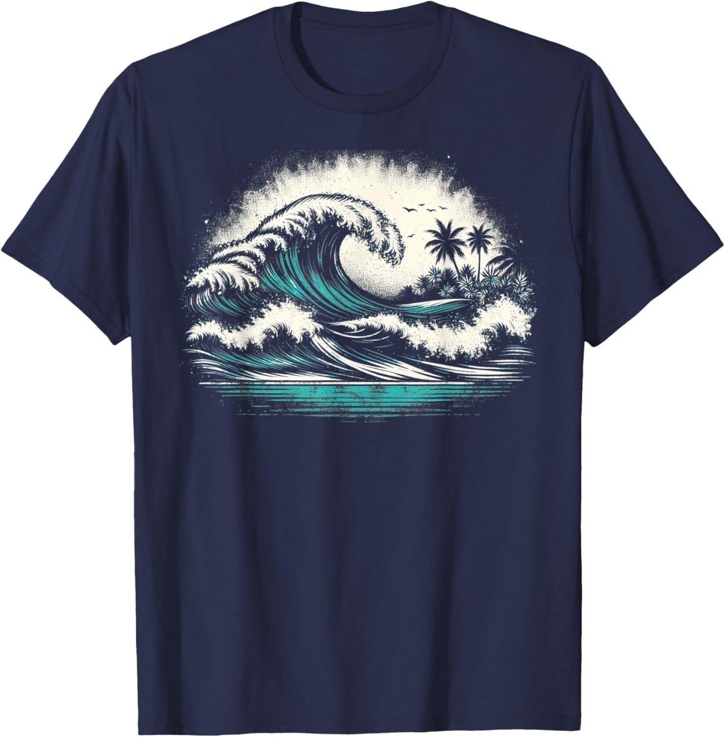 Ocean Wave T-Shirt - T-Shirt | Navy