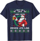 Aint No Laws When You're Drinking With Claus Funny Christmas T-Shirt - T-Shirt | Navy