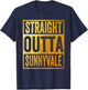 Straight Outta Sunnyvale Shirt Sunnyvale Trailer Park T-Shirt - T-Shirt | Navy