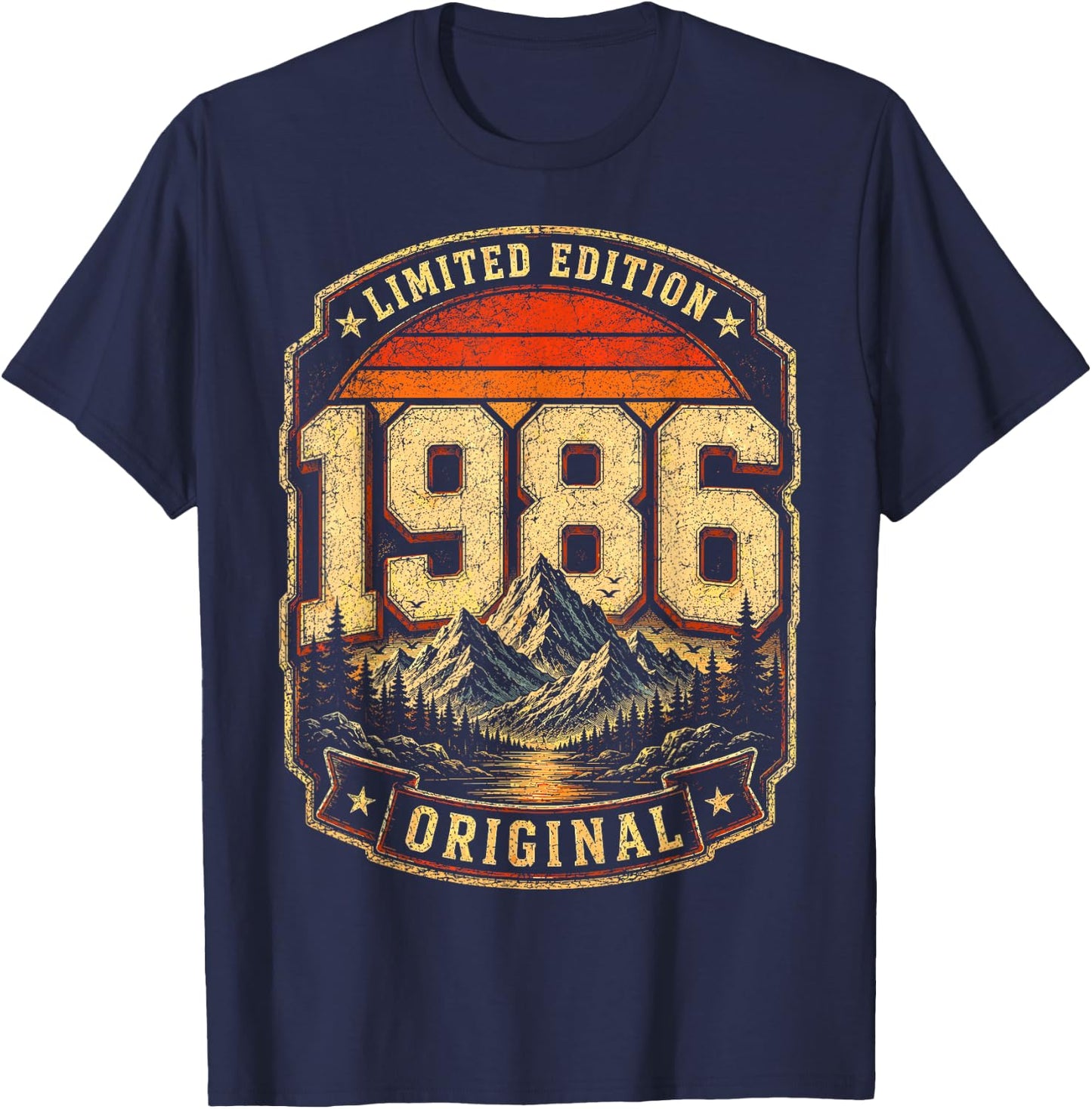 40. Geburtstag Mann Frau 40 Jahre 1986 Deko Geschenk Lustig T-Shirt - T-Shirt | Navy