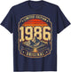 40. Geburtstag Mann Frau 40 Jahre 1986 Deko Geschenk Lustig T-Shirt - T-Shirt | Navy