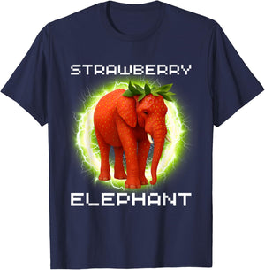 Erdbeer-Elefant Italienisches Gehirnrot-Meme-Hemd für Kinder T-Shirt - T-Shirt | Navy