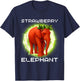 Erdbeer-Elefant Italienisches Gehirnrot-Meme-Hemd für Kinder T-Shirt - T-Shirt | Navy